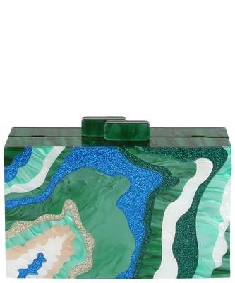 Cute Mini Acrylic Evening Handbag LGZ080 GREEN